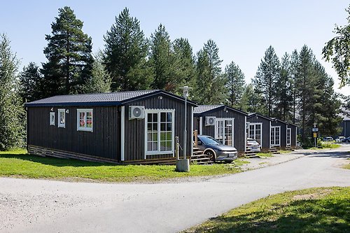 Fem gråa stugor
