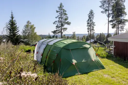 Tält på campingen